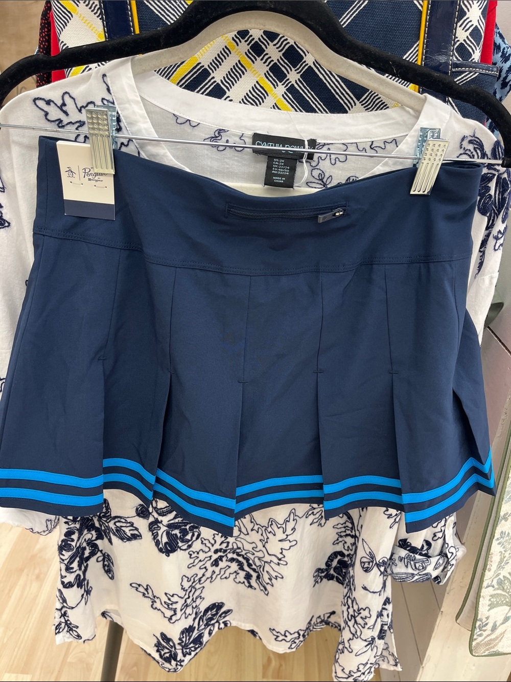 Original Penguin by Munsingwear Navy Blue Skort with Deep Blue Trim